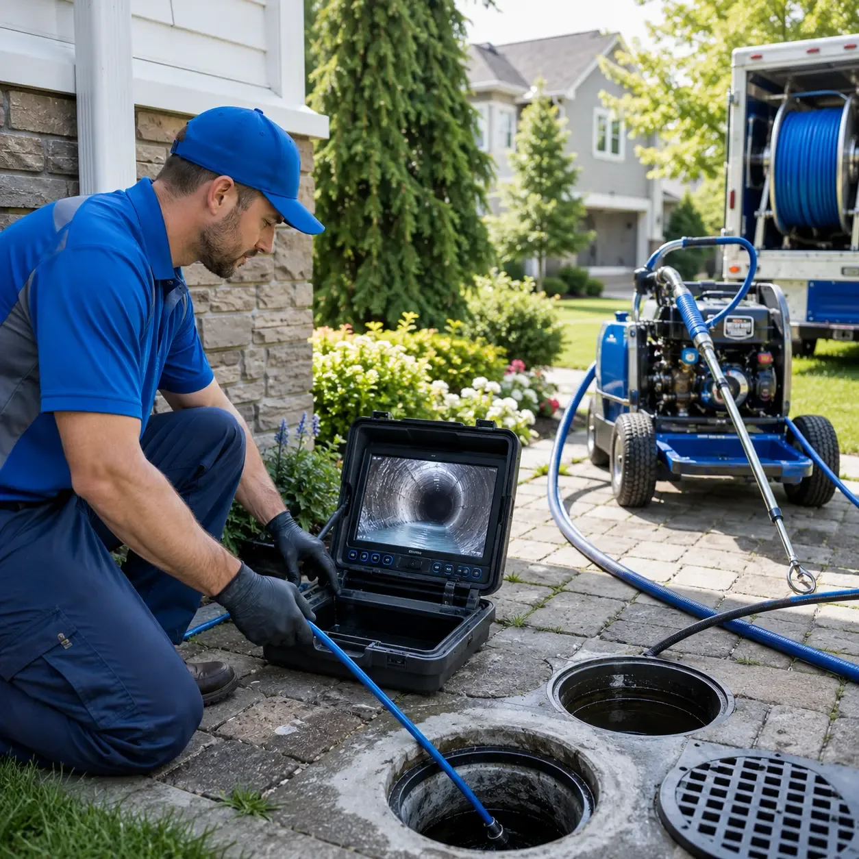 Outdoor drain cleaning professionals serving Addison, ME